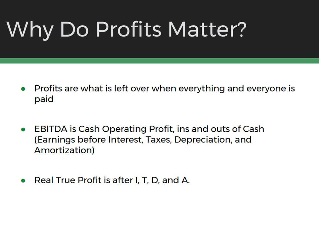Why Do Profits Matter?